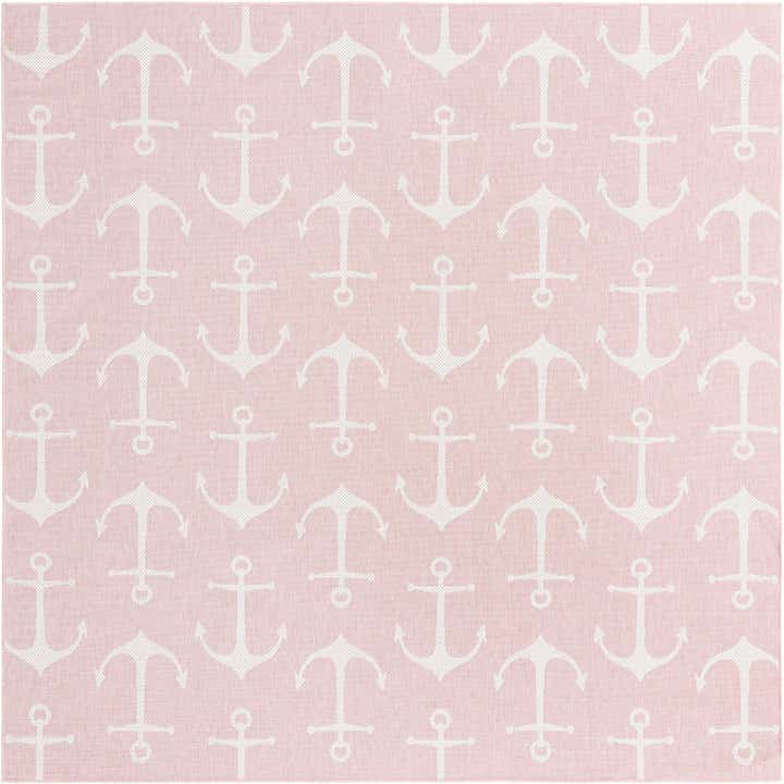 10' x 10' Easy-Clean Coastal Indoor / Outdoor Square Rug