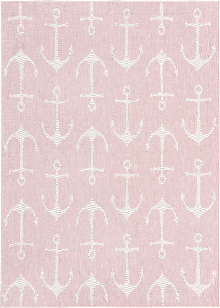 7' 10 x 7' 10 Easy-Clean Coastal Indoor / Outdoor Square Rug