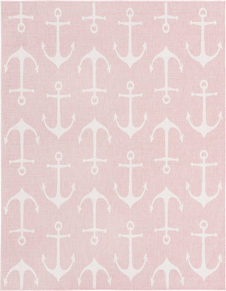 Detail image of 7' 10 x 7' 10 Easy-Clean Coastal Indoor / Outdoor Square Rug