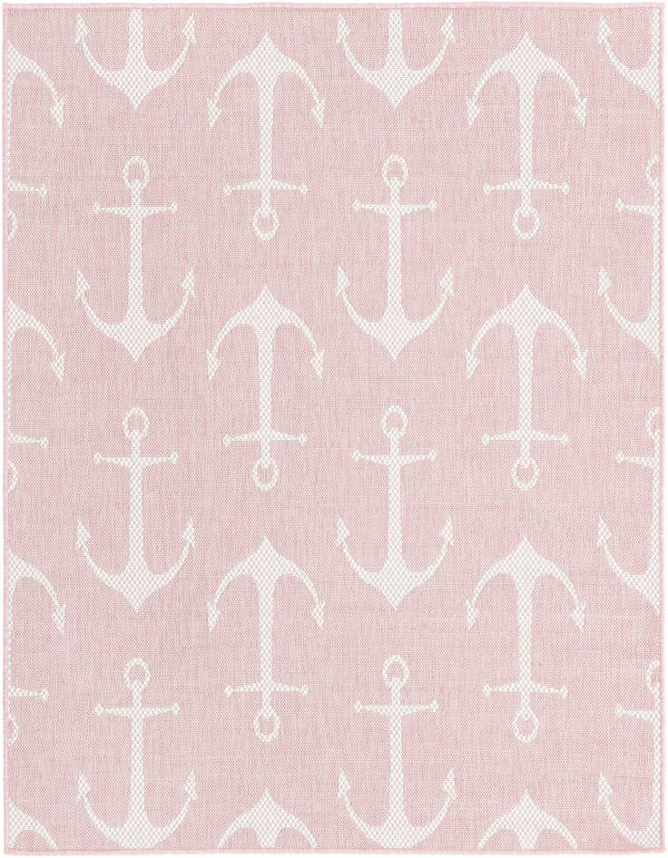 Detail image of 5' 3 x 5' 3 Easy-Clean Coastal Indoor / Outdoor Square Rug