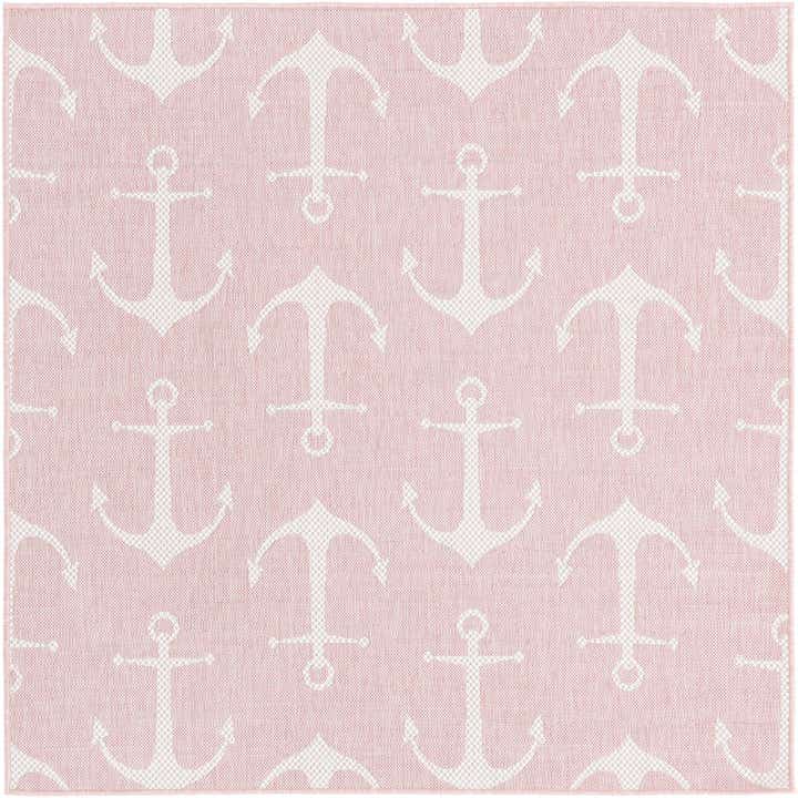 5' 3 x 5' 3 Easy-Clean Coastal Indoor / Outdoor Square Rug