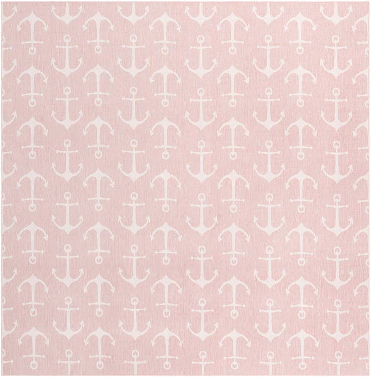Detail image of 13' x 13' Easy-Clean Coastal Indoor / Outdoor Square Rug