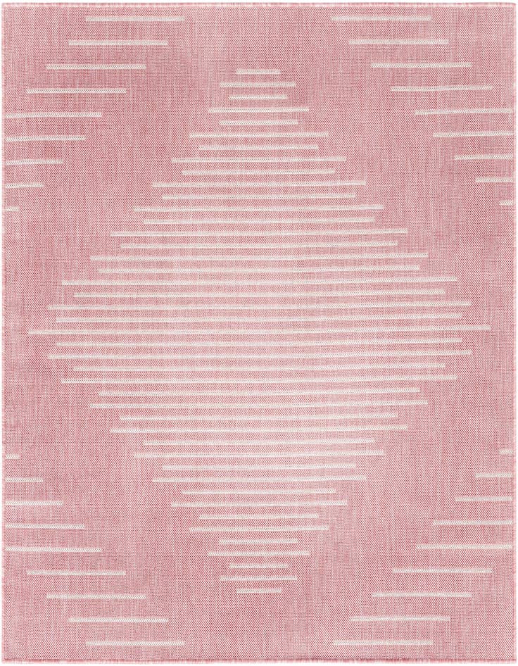 Detail image of 5' 3 x 5' 3 Easy-Clean Modern Indoor / Outdoor Square Rug