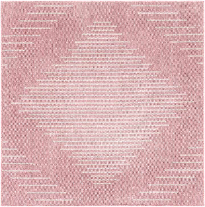 5' 3 x 5' 3 Easy-Clean Modern Indoor / Outdoor Square Rug
