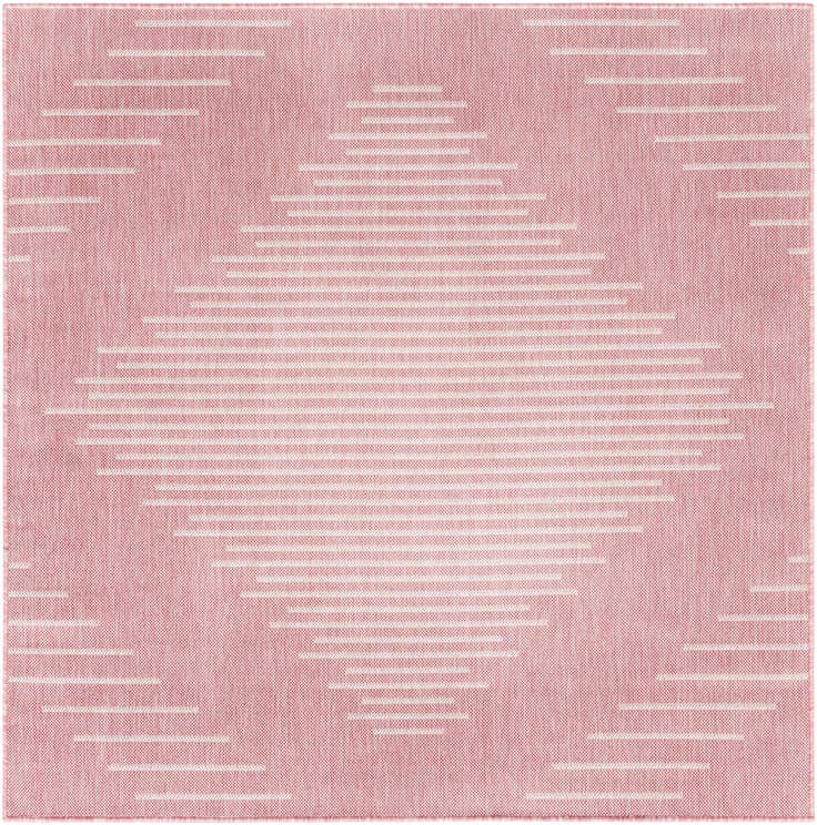 Detail image of 5' 3 x 5' 3 Easy-Clean Modern Indoor / Outdoor Square Rug