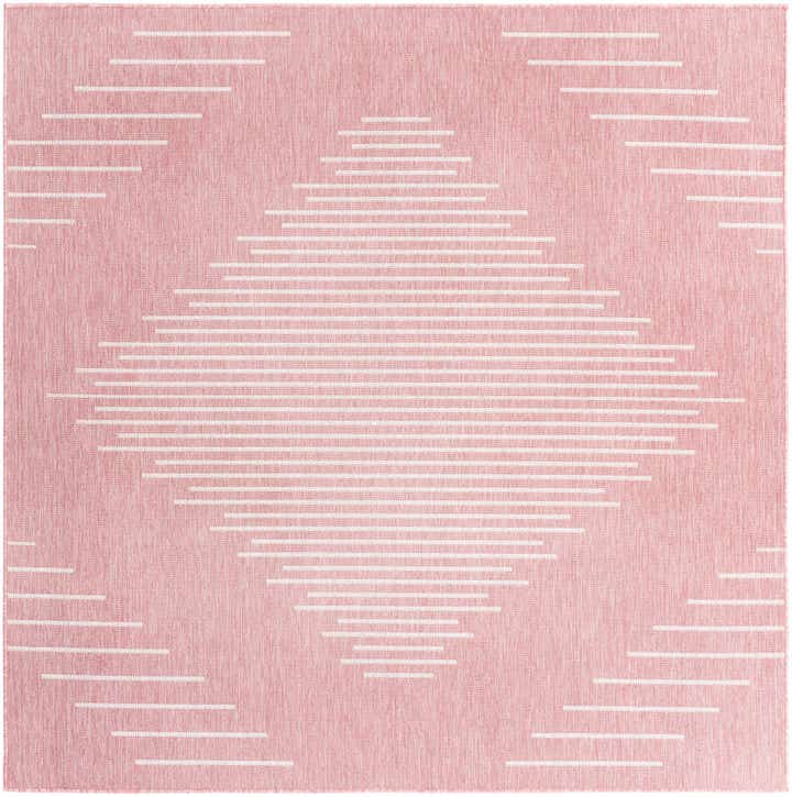 7' x 7' Easy-Clean Modern Indoor / Outdoor Square Rug
