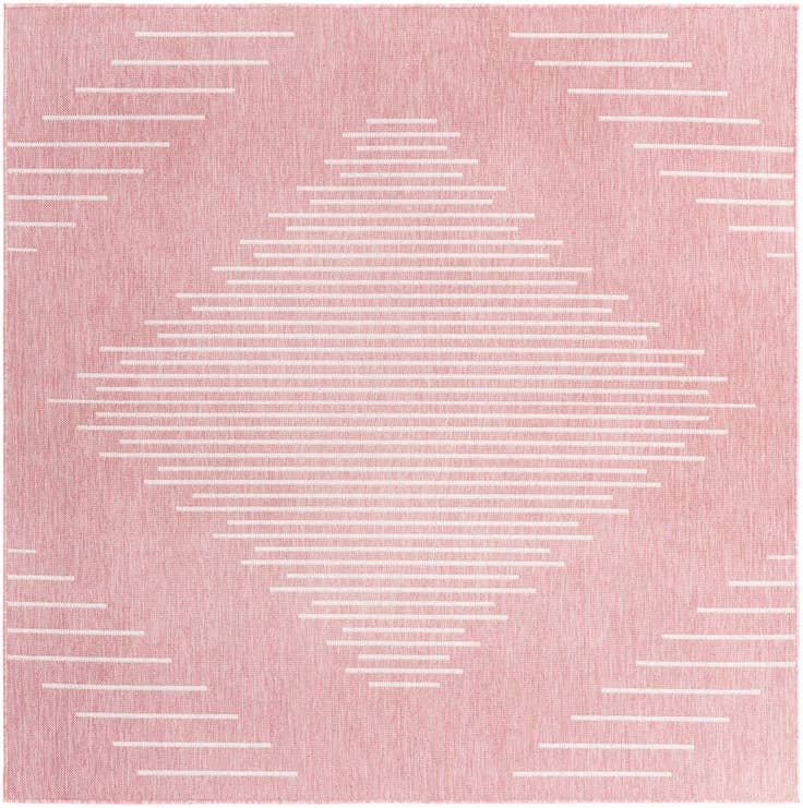 Detail image of 7' x 7' Easy-Clean Modern Indoor / Outdoor Square Rug