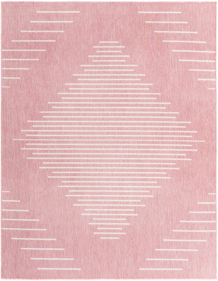 Detail image of 10' 8 x 10' 8 Easy-Clean Modern Indoor / Outdoor Square Rug
