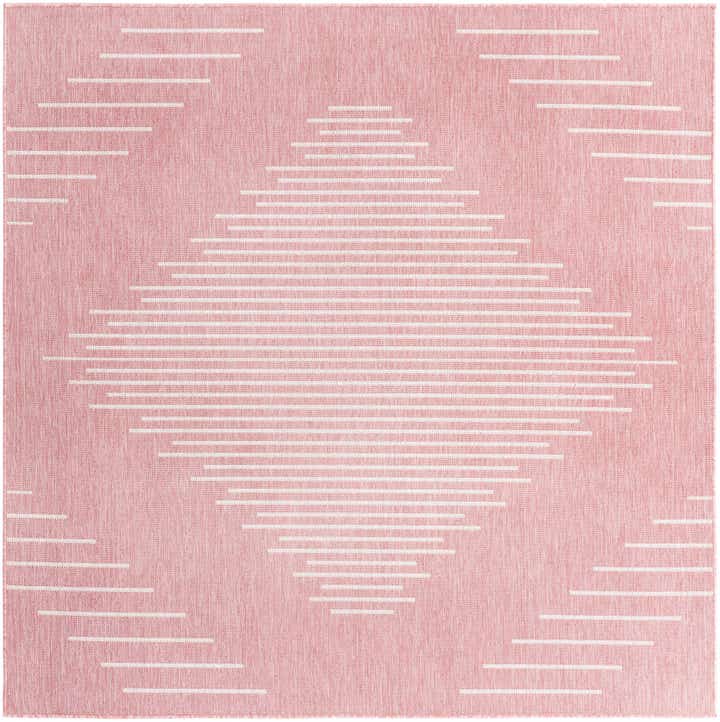 10' 8 x 10' 8 Easy-Clean Modern Indoor / Outdoor Square Rug
