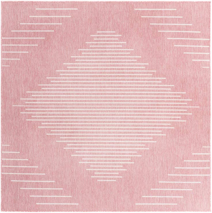 Detail image of 10' 8 x 10' 8 Easy-Clean Modern Indoor / Outdoor Square Rug