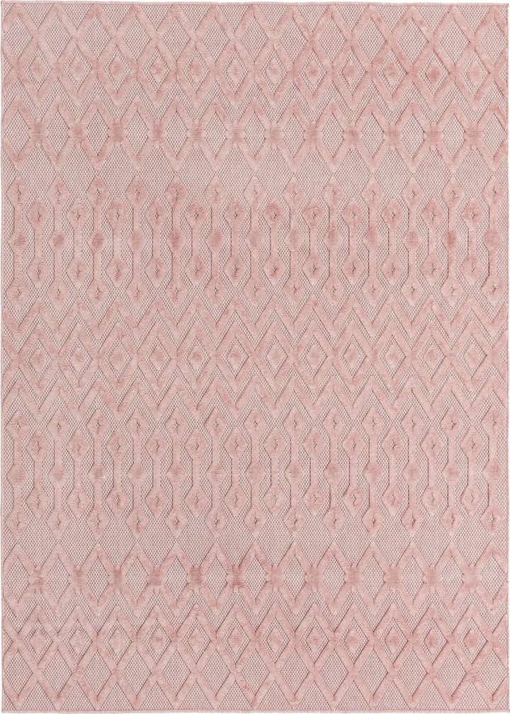 7' 10 x 7' 10 Easy-Clean Trellis Textured Indoor / Outdoor Square Rug