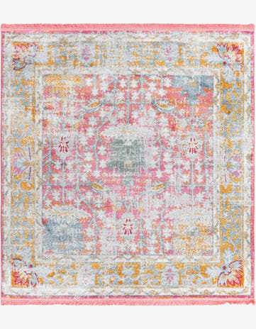 Pink Paragon Square Rug