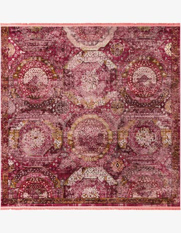 Pink Santiago Square Rug