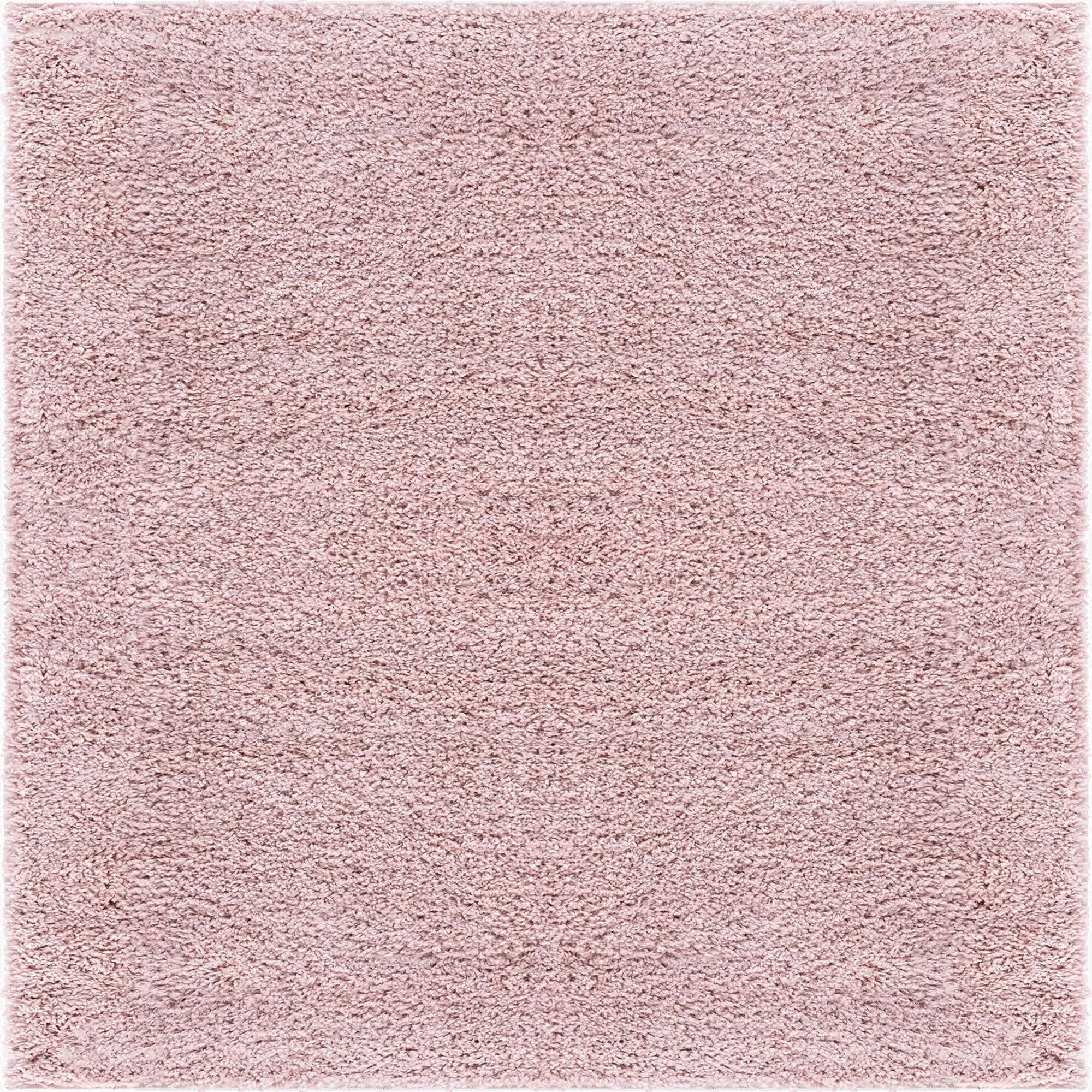 7' 10 x 7' 10 Soft Solid Shag Square Rug