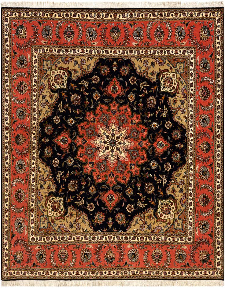 Detail image of 6' 8 x 6' 8 Tabriz Square Rug