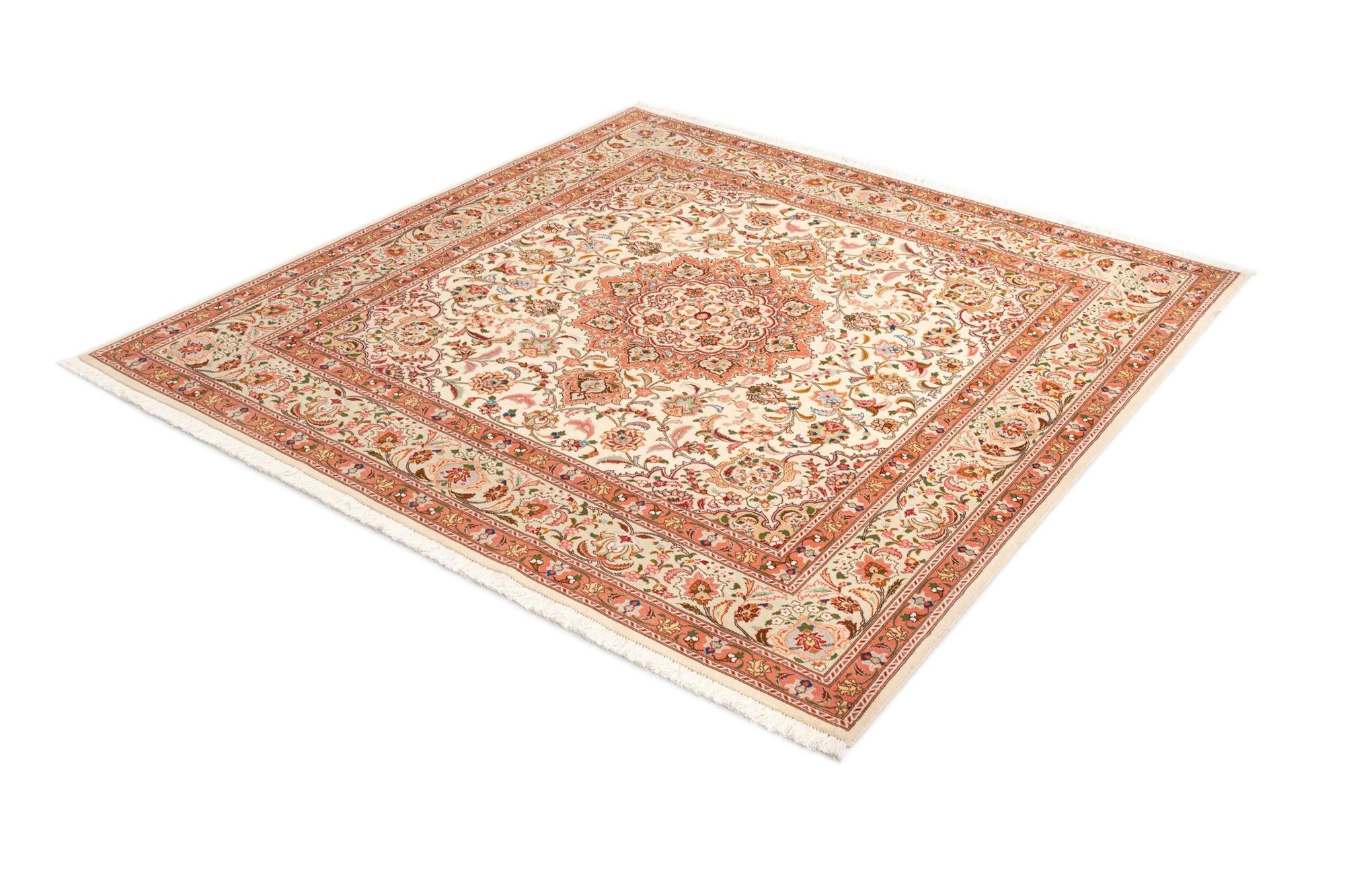 6' 6 x 6' 6 Tabriz Square Rug