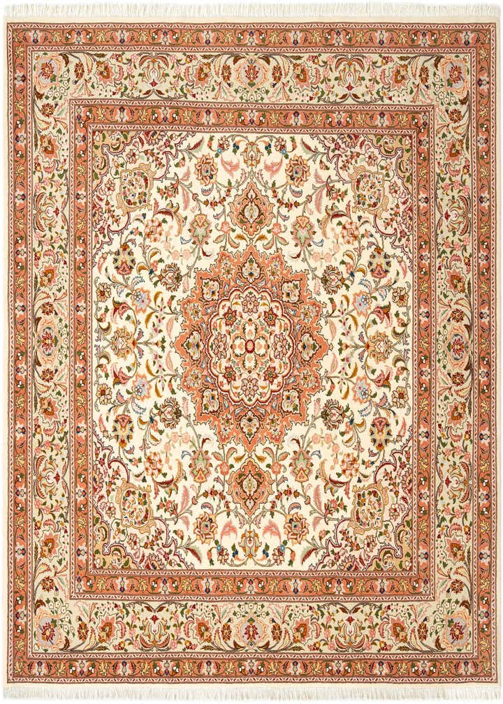 6' 6 x 6' 6 Tabriz Square Rug