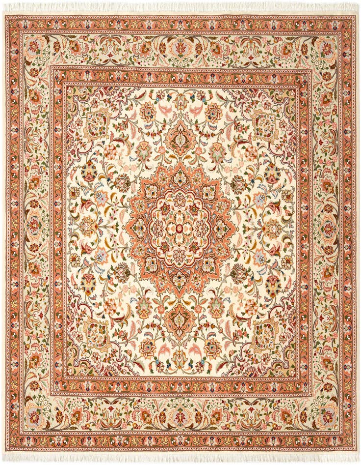 Detail image of 6' 6 x 6' 6 Tabriz Square Rug