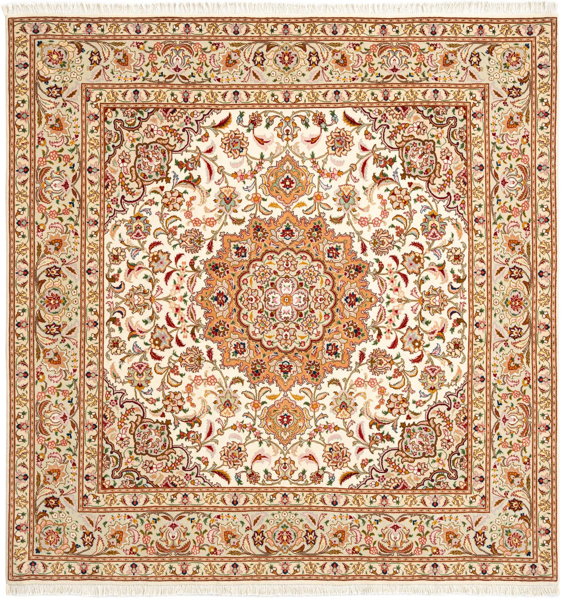 6' 6 x 6' 7 Tabriz Square Rug