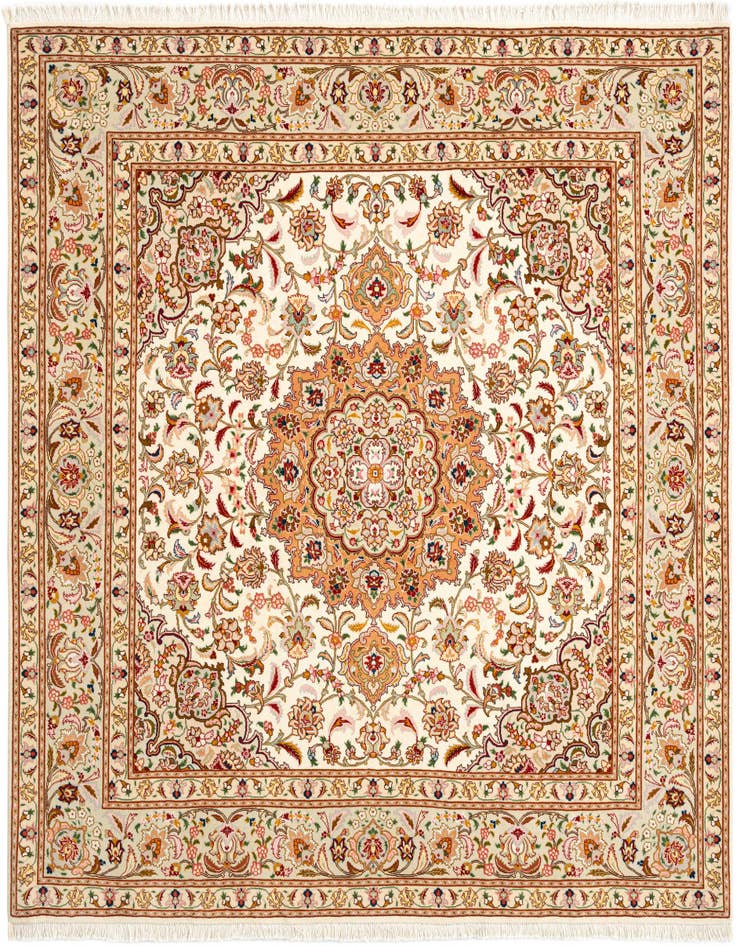 Detail image of 6' 6 x 6' 7 Tabriz Square Rug