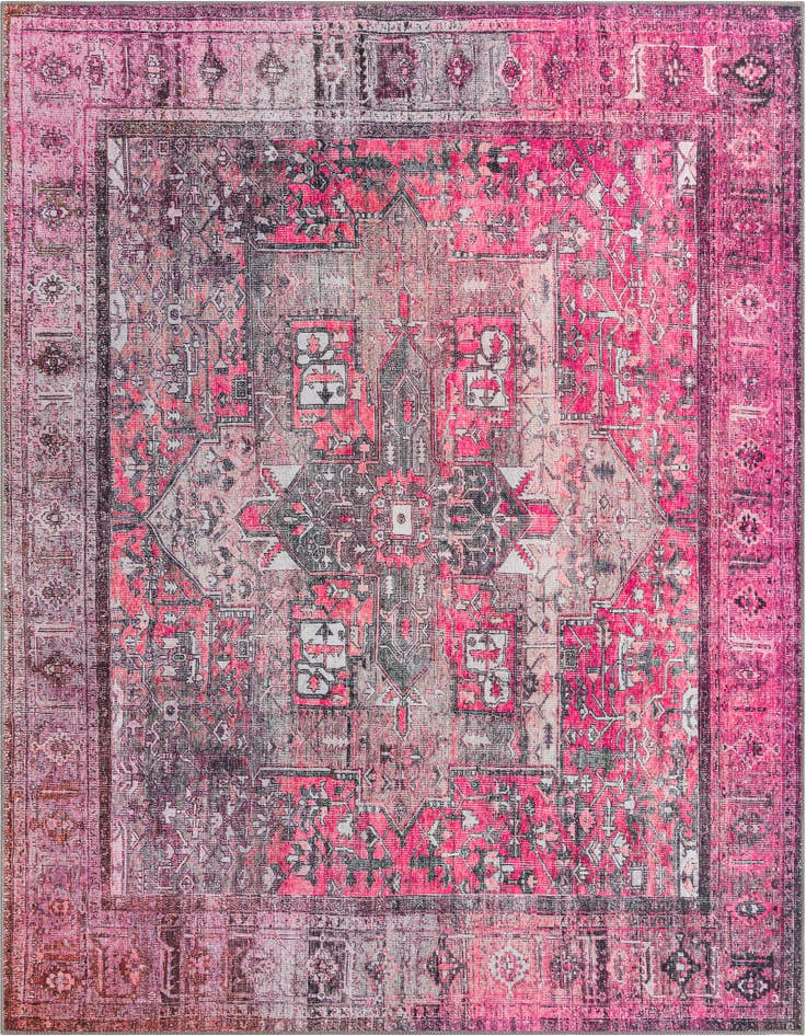 Detail image of 7' 6 x 7' 6 Washable Timeless Square Rug