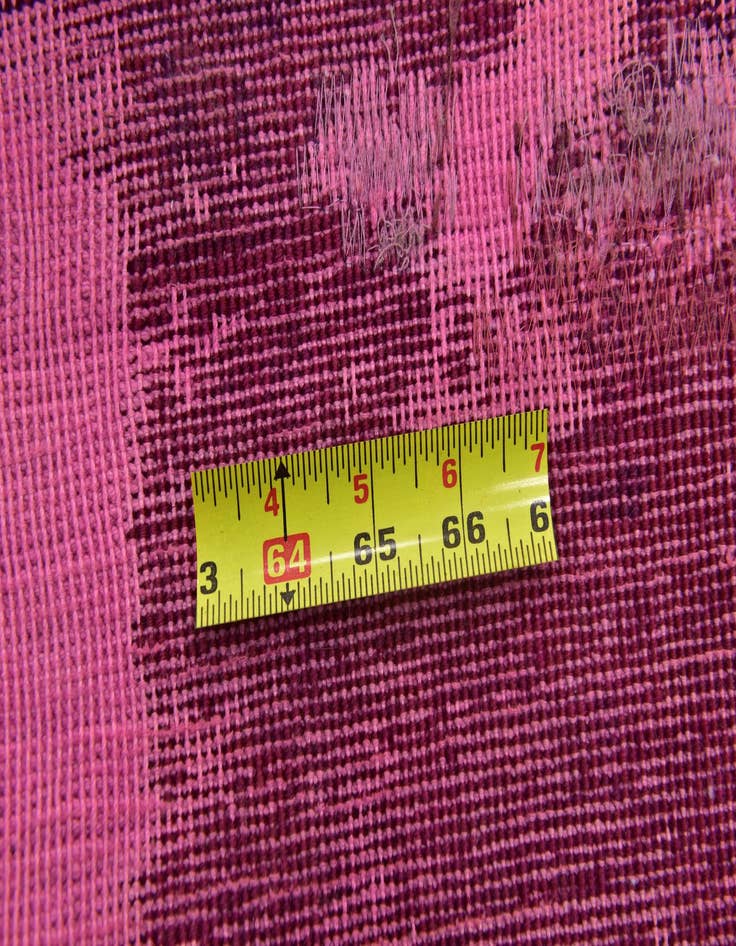 Detail image of 4' x 5'  Hand Knotted Ultra Vintage Persian Wool Square Rug