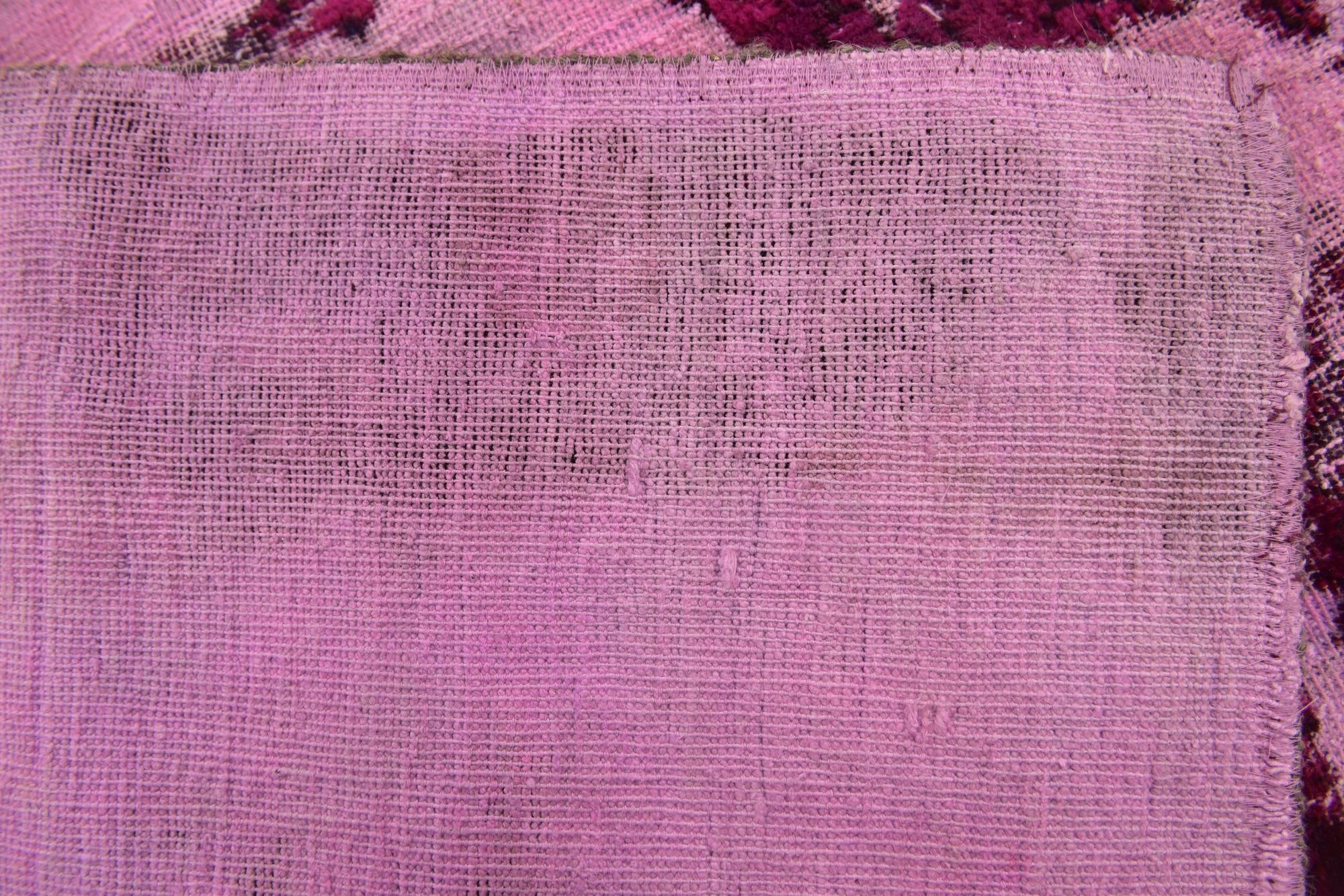 4' 3 x 4' 7 Hand Knotted Ultra Vintage Persian Wool Square Rug