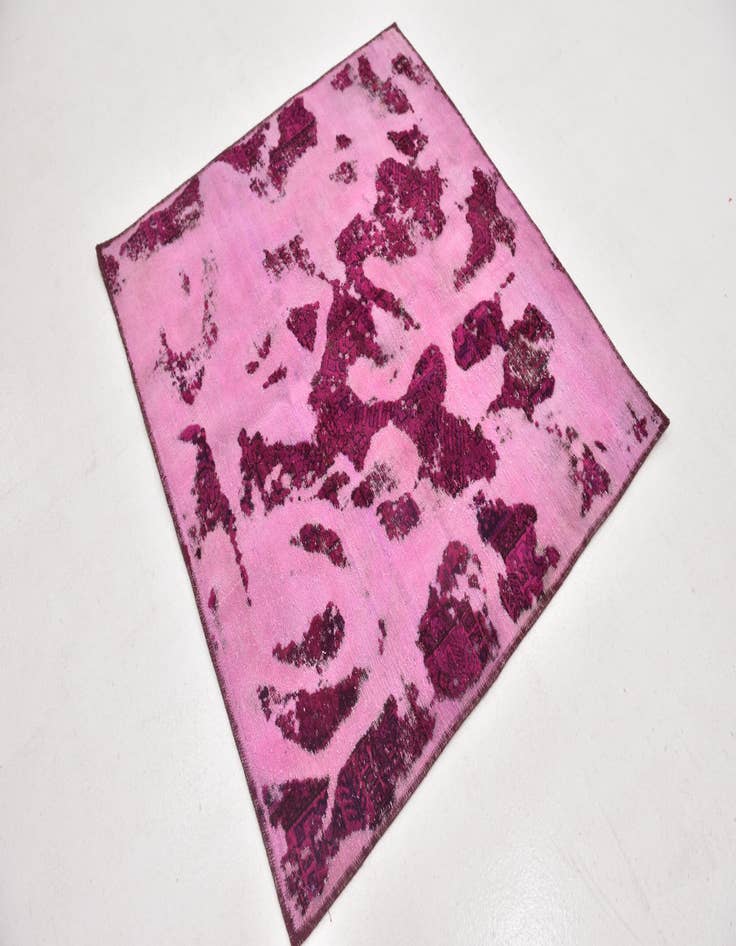 Detail image of 4' 3 x 4' 7  Hand Knotted Ultra Vintage Persian Wool Square Rug