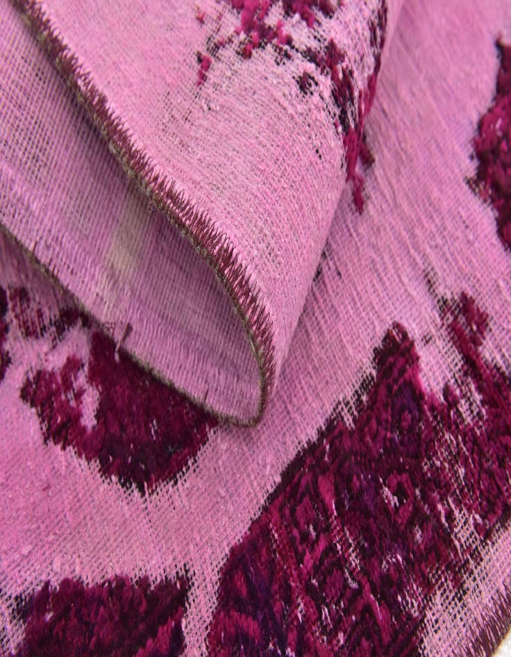 Detail image of 4' 3 x 4' 7  Hand Knotted Ultra Vintage Persian Wool Square Rug