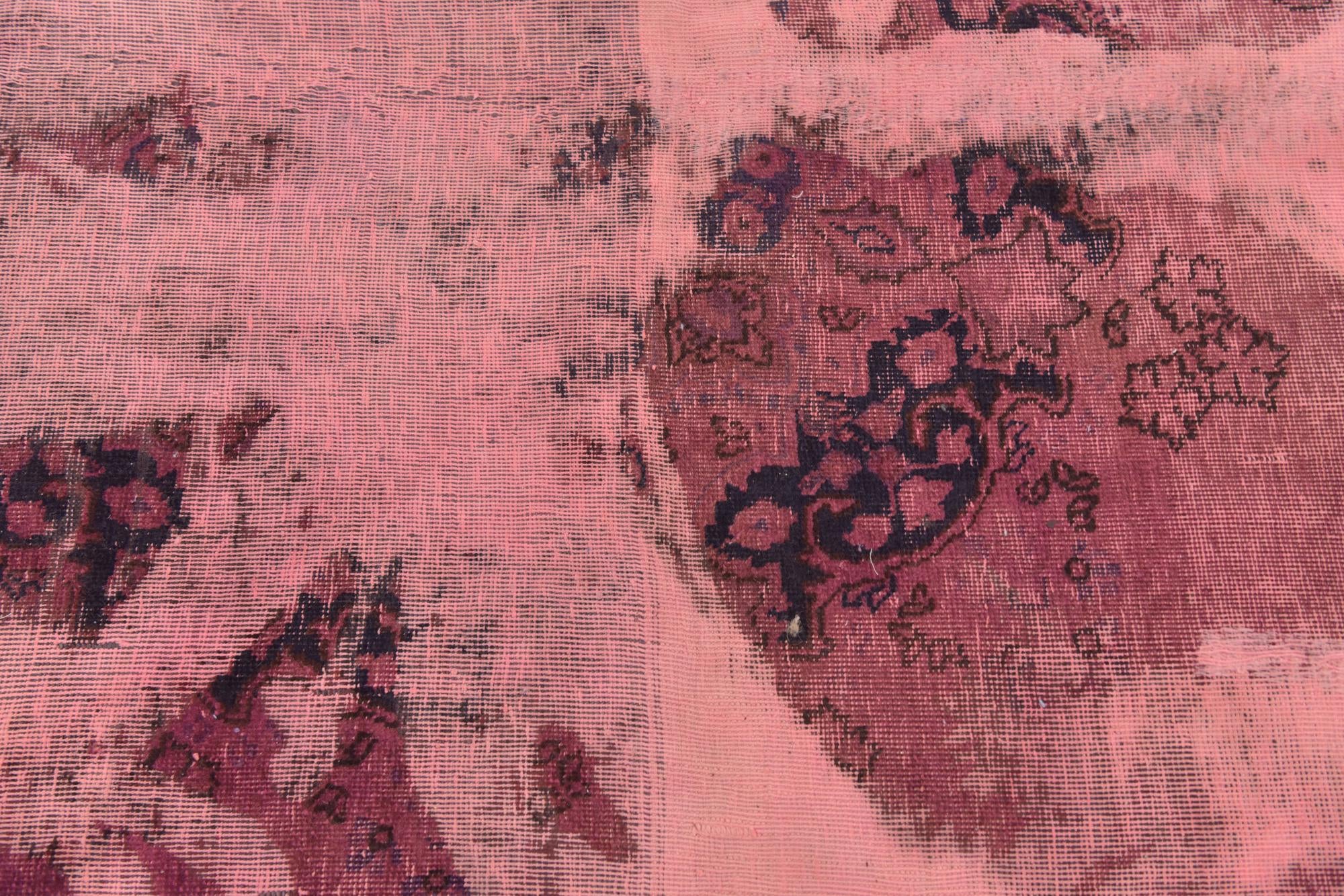 6' x 7' Hand Knotted Ultra Vintage Persian Wool Square Rug