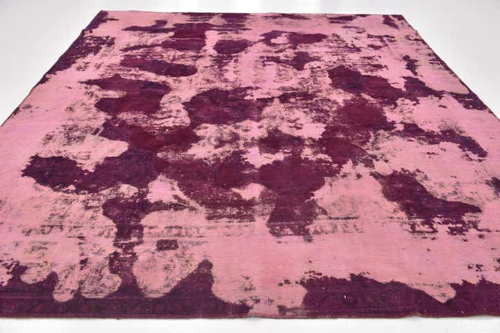 9' 2 x 10' 10 Hand Knotted Ultra Vintage Persian Wool Square Rug