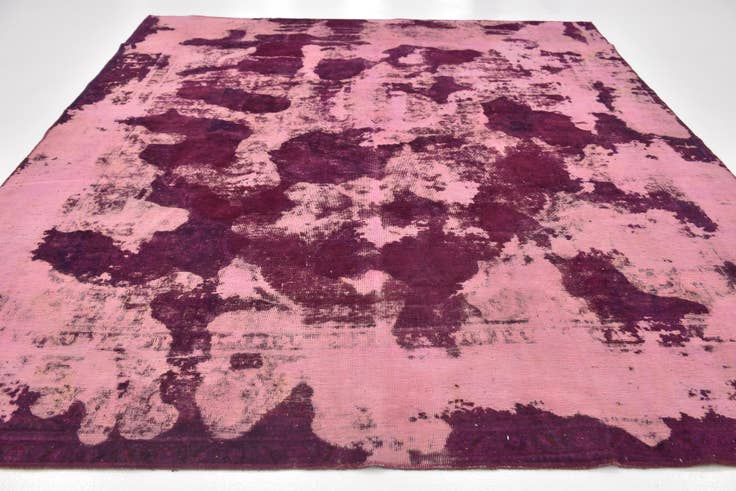 Detail image of 9' 2 x 10' 10 Hand Knotted Ultra Vintage Persian Wool Square Rug