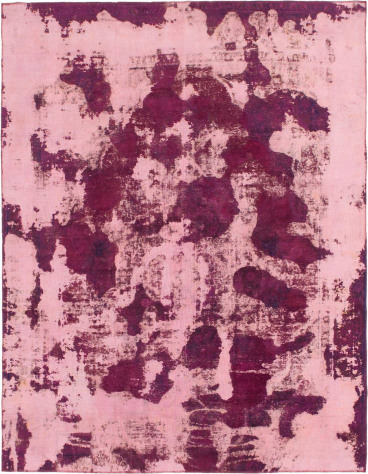 Detail image of 9' 2 x 10' 10 Hand Knotted Ultra Vintage Persian Wool Square Rug