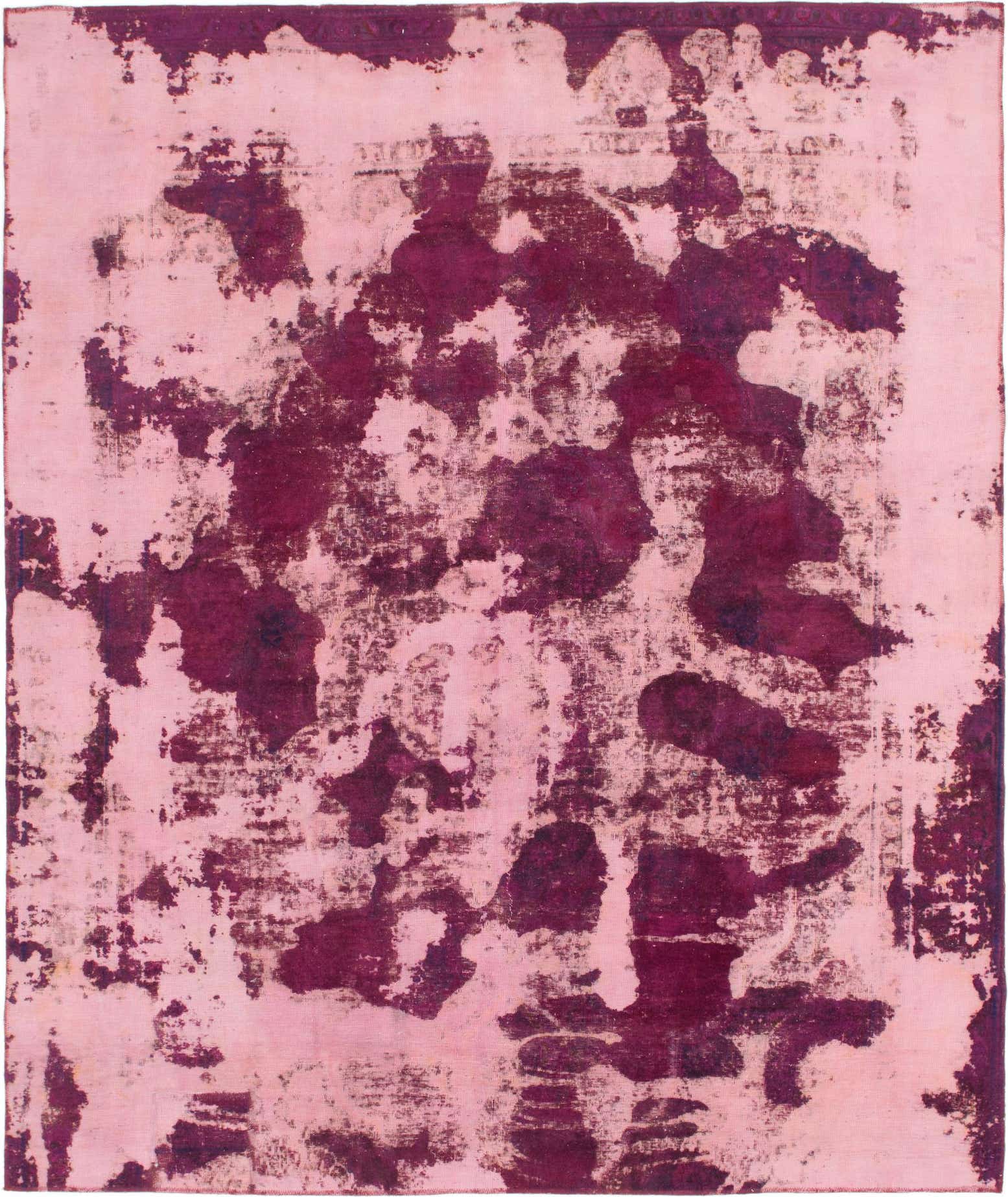 9' 2 x 10' 10 Hand Knotted Ultra Vintage Persian Wool Square Rug