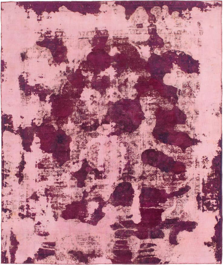 Detail image of 9' 2 x 10' 10 Hand Knotted Ultra Vintage Persian Wool Square Rug