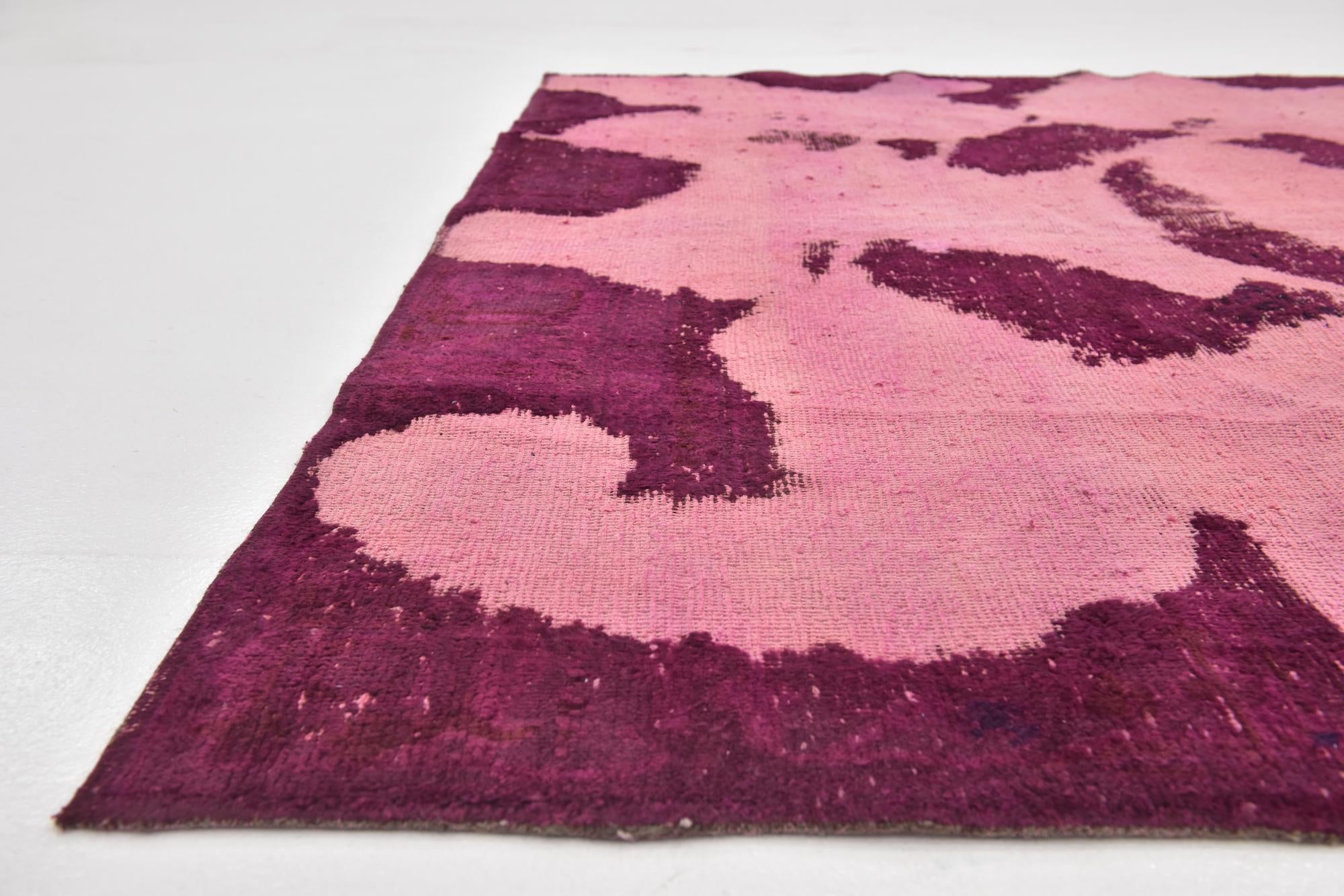 6' 9 x 8' 2 Hand Knotted Ultra Vintage Persian Wool Square Rug