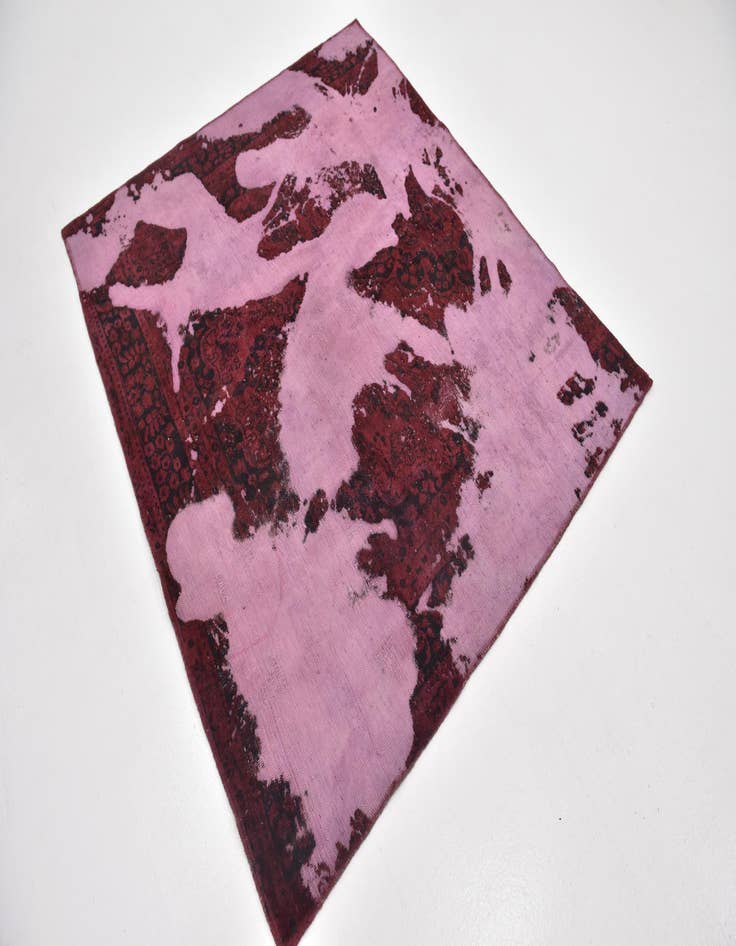 Detail image of 5' 2 x 6'  Hand Knotted Ultra Vintage Persian Wool Square Rug