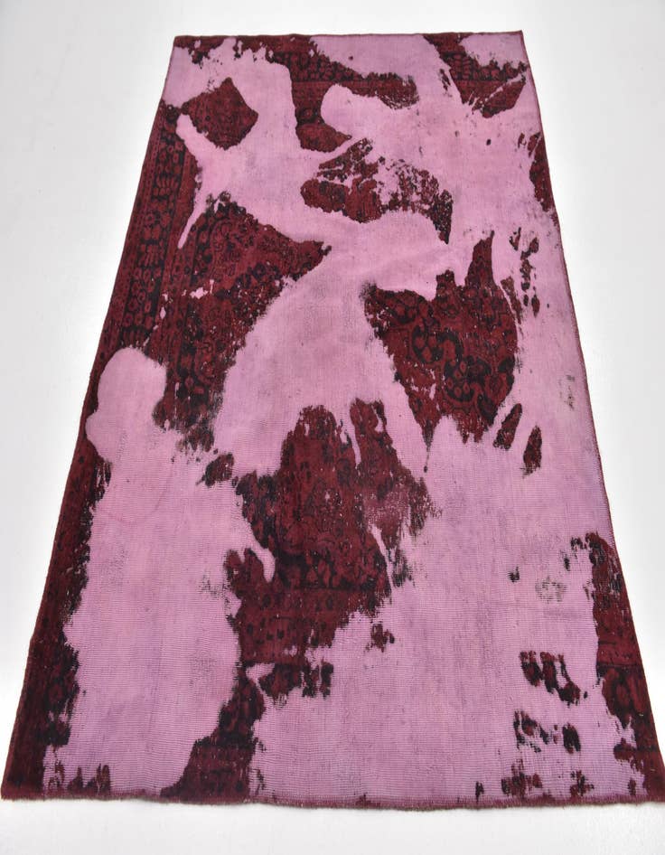 Detail image of 5' 2 x 6'  Hand Knotted Ultra Vintage Persian Wool Square Rug