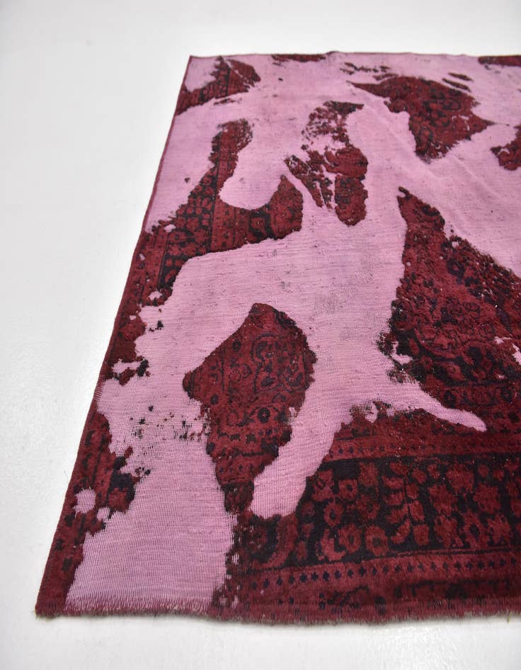 Detail image of 5' 2 x 6'  Hand Knotted Ultra Vintage Persian Wool Square Rug