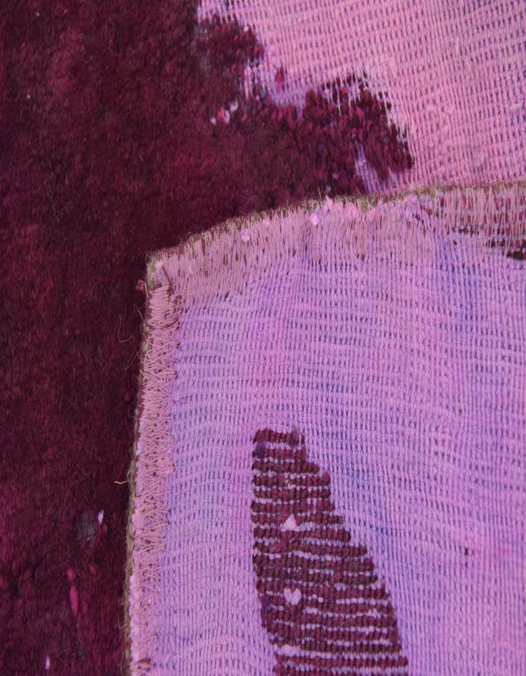 Detail image of 5' 10 x 6'  Hand Knotted Ultra Vintage Persian Wool Square Rug