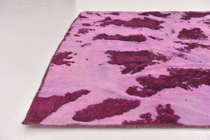 Detail image of 5' 10 x 6' Hand Knotted Ultra Vintage Persian Wool Square Rug