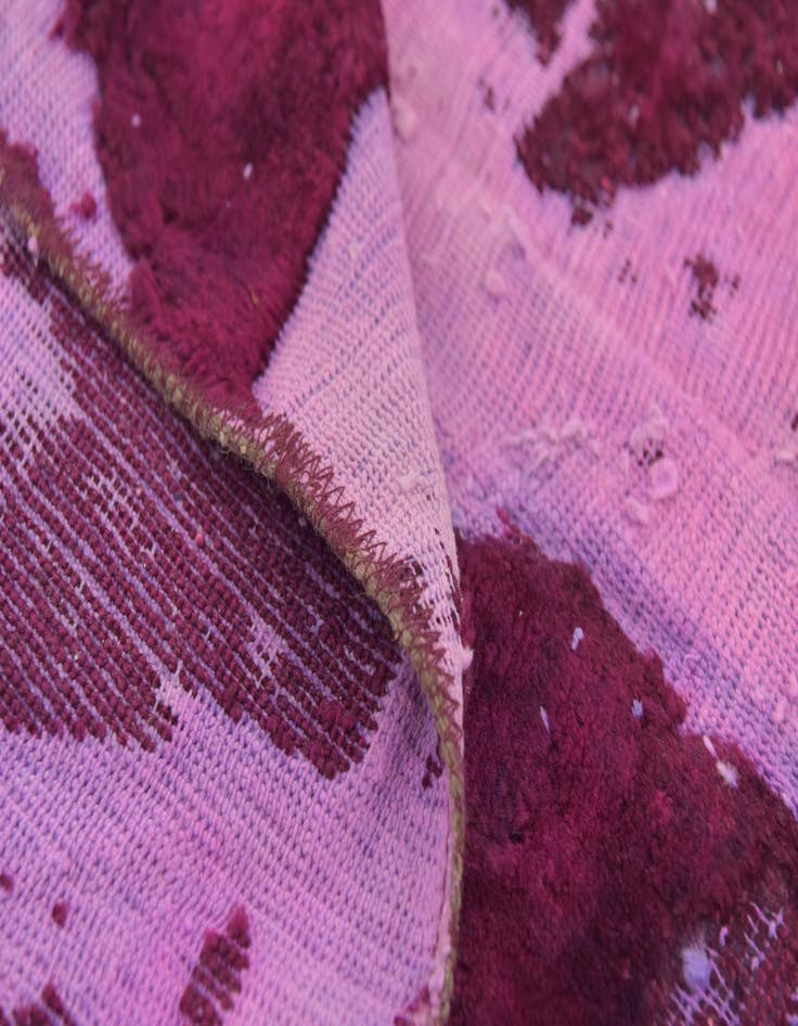 Detail image of 5' 10 x 6'  Hand Knotted Ultra Vintage Persian Wool Square Rug