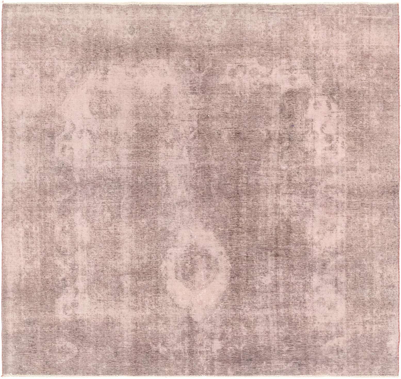 8' 9 x 9' 4 Hand Knotted Ultra Vintage Persian Wool Square Rug