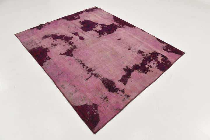 6' x 7' 3 Hand Knotted Ultra Vintage Persian Wool Square Rug
