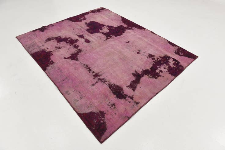 Detail image of 6' x 7' 3 Hand Knotted Ultra Vintage Persian Wool Square Rug