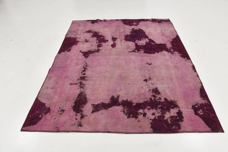 Detail image of 6' x 7' 3 Hand Knotted Ultra Vintage Persian Wool Square Rug