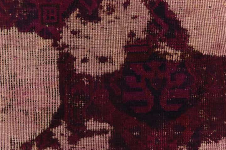6' x 7' 3 Hand Knotted Ultra Vintage Persian Wool Square Rug