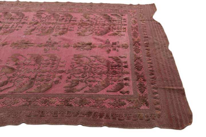 6' 3 x 7' 4 Hand Knotted Ultra Vintage Persian Wool Square Rug