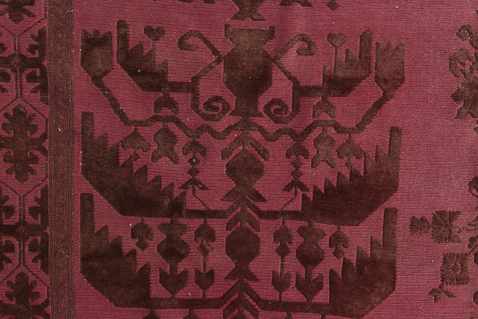 6' 3 x 7' 4 Hand Knotted Ultra Vintage Persian Wool Square Rug