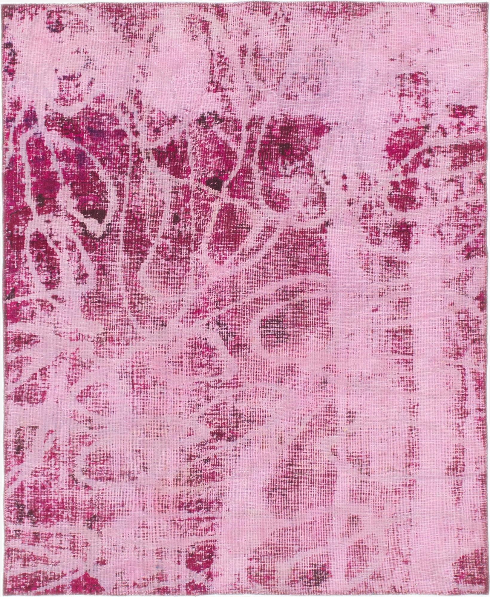 5' 3 x 6' 4  Hand Knotted Ultra Vintage Persian Wool Square Rug